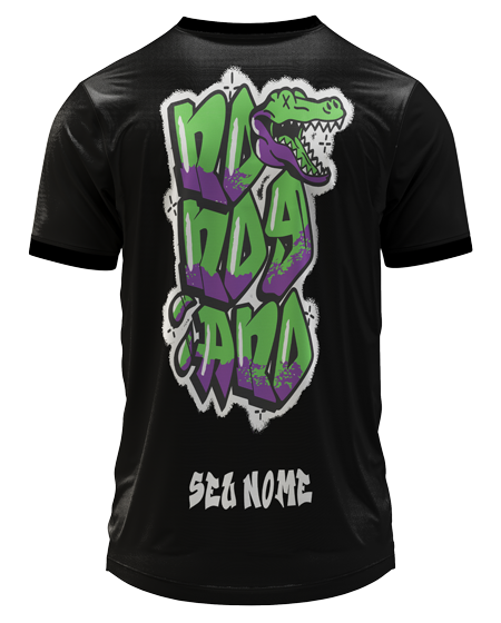 Arte Digital Camiseta Nono Ano Jacaré Irreverente