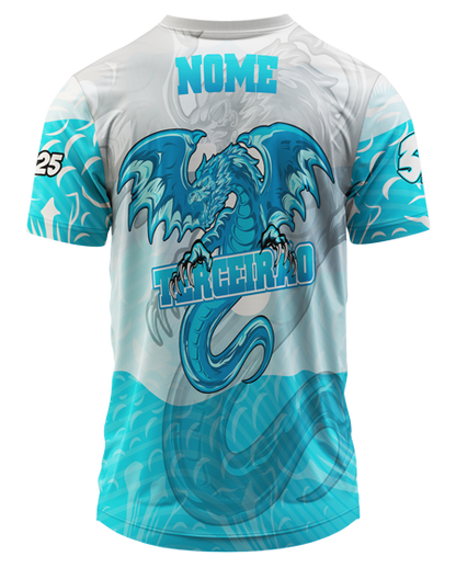 Arte Digital Camiseta Terceirão Dragão de Gelo