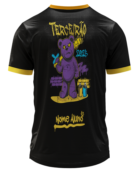 Arte Digital Camiseta Terceirão Urso Grafiteiro