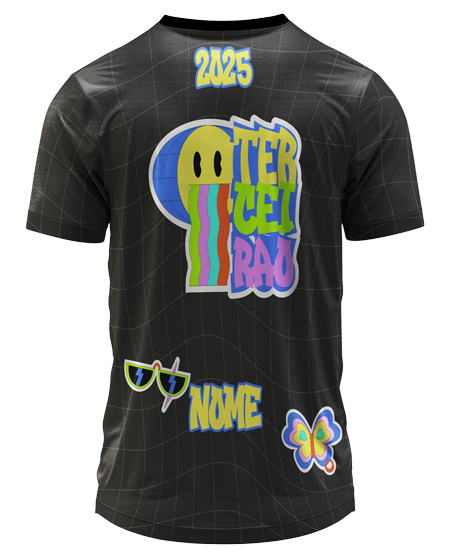 Arte Digital Camiseta Terceirão Pop Art Colorida