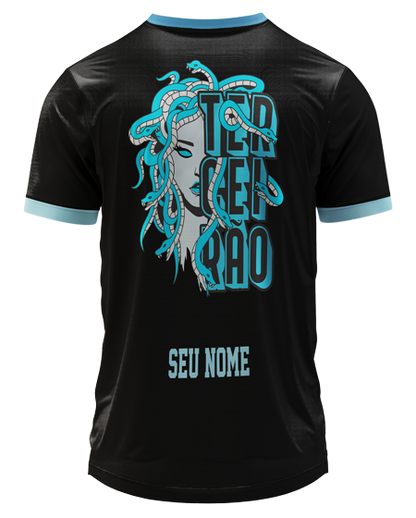Arte Digital Camiseta Terceirão Medusa Azul