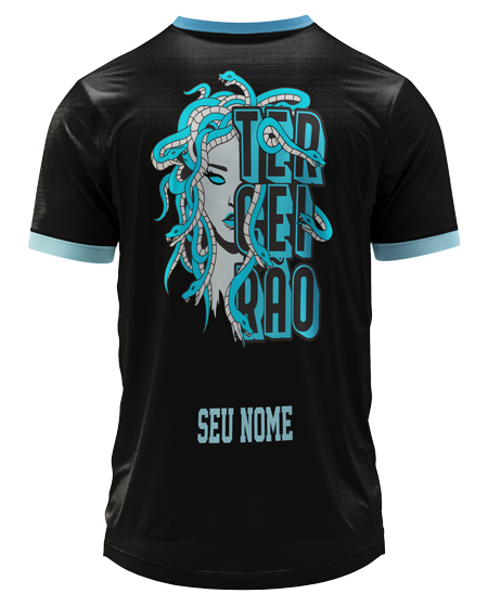 Arte Digital Camiseta Terceirão Medusa Azul