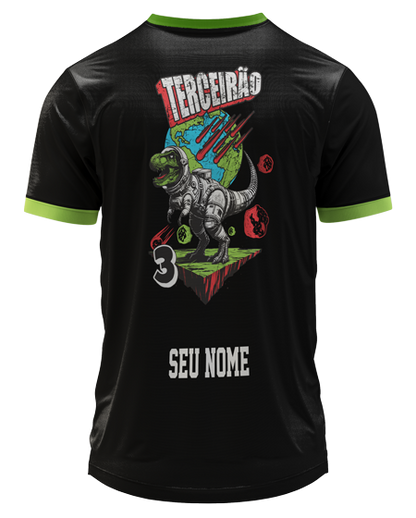 Arte Digital Camiseta Terceirão T-Rex Astronauta