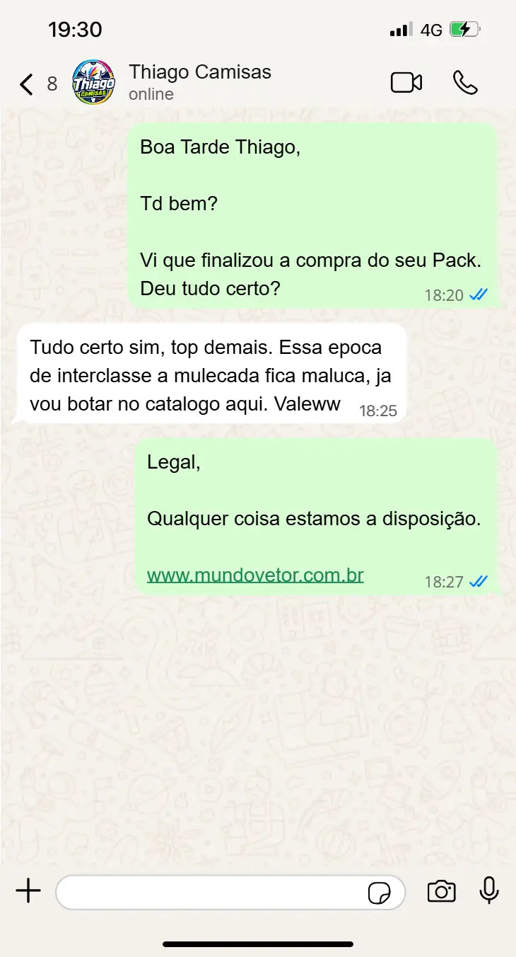 Depoimento real de cliente MundoVetor