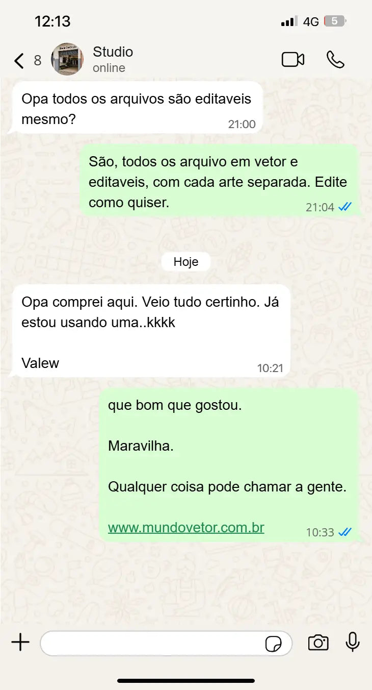 Depoimento real de cliente MundoVetor