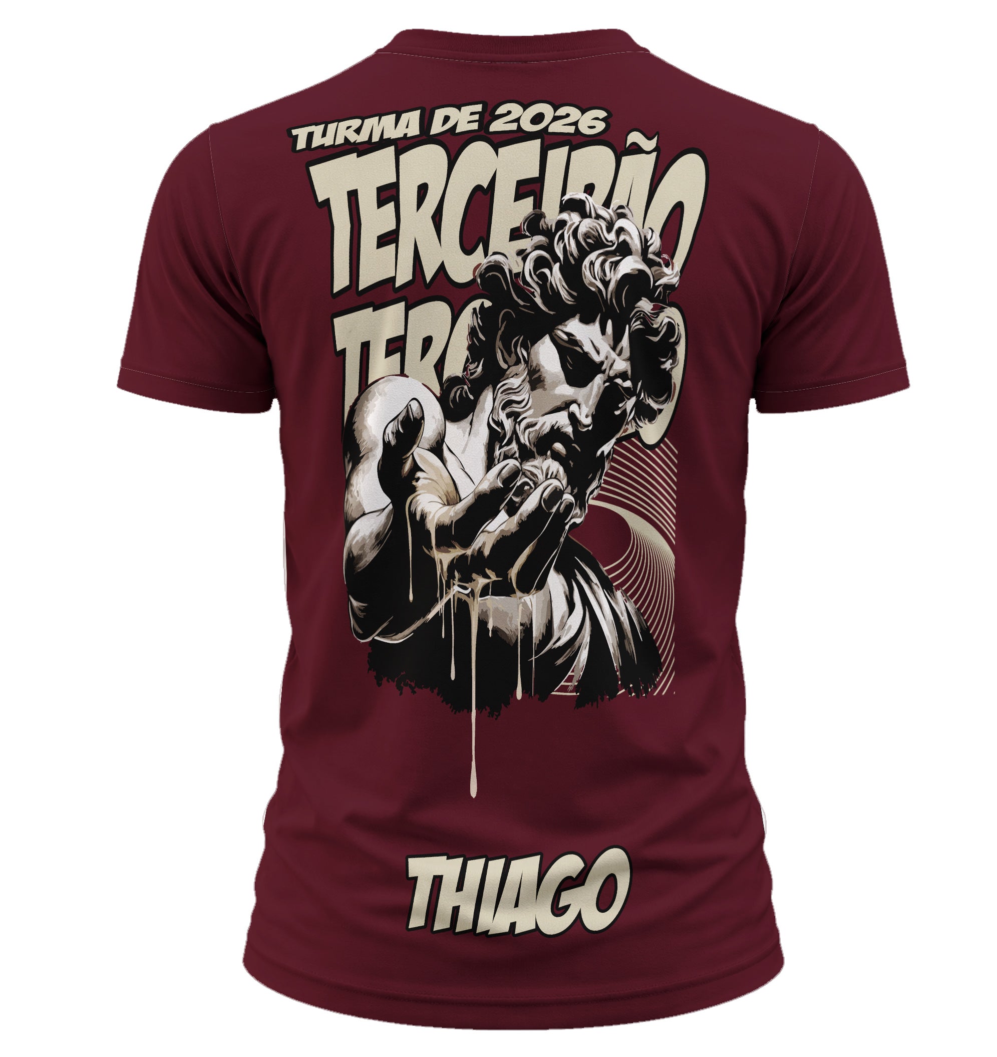 arte digital camisa estampa estatura terceirao