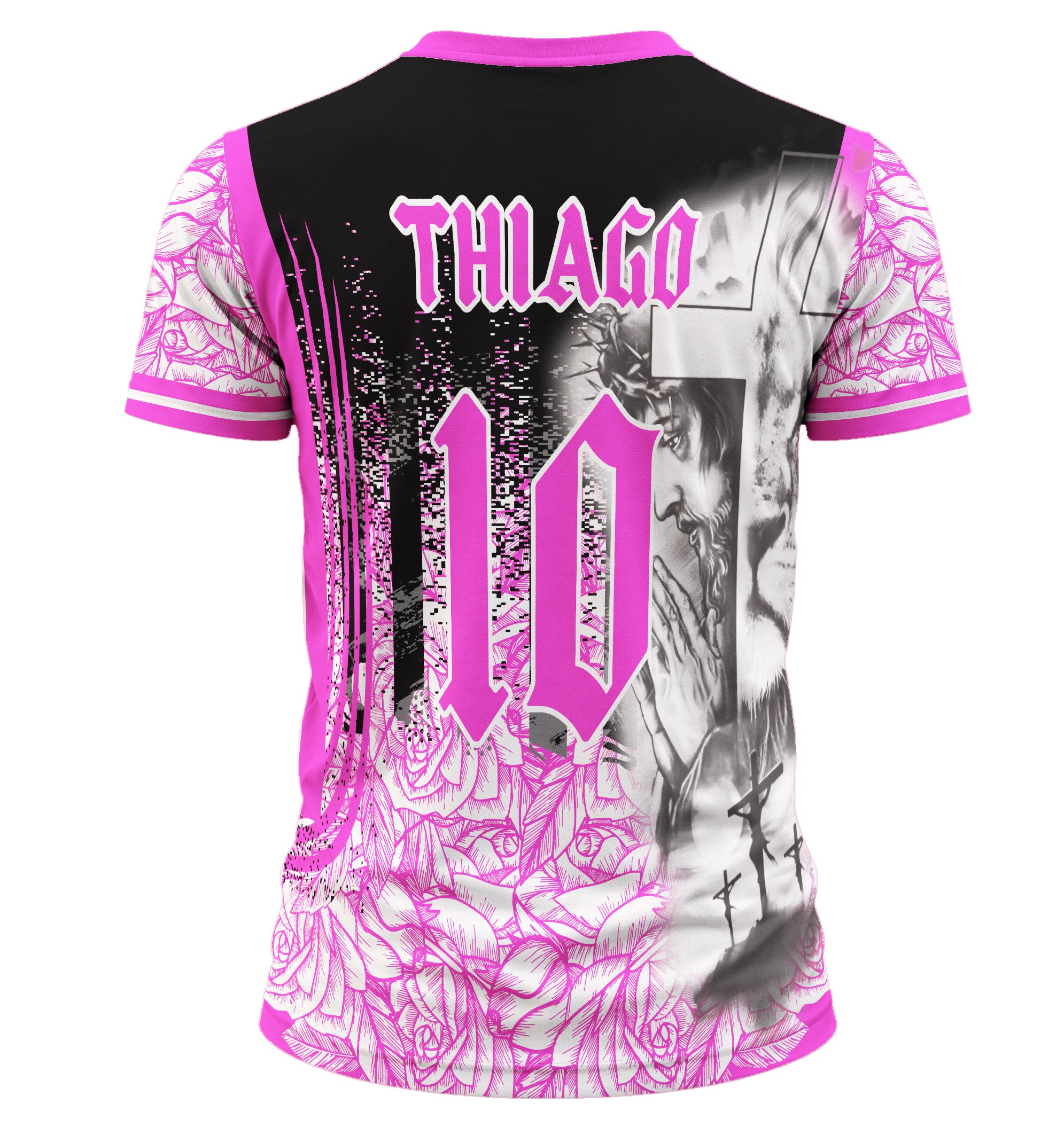 Mockup 3D Camiseta Costas manga Curta Jesus Cristo