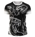 mockup 3d frente arte digital camisa vetor cobra anaconda