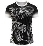 mockup 3d frente arte digital camisa vetor cobra anaconda