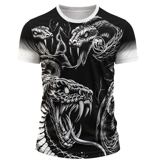 mockup 3d frente arte digital camisa vetor cobra anaconda