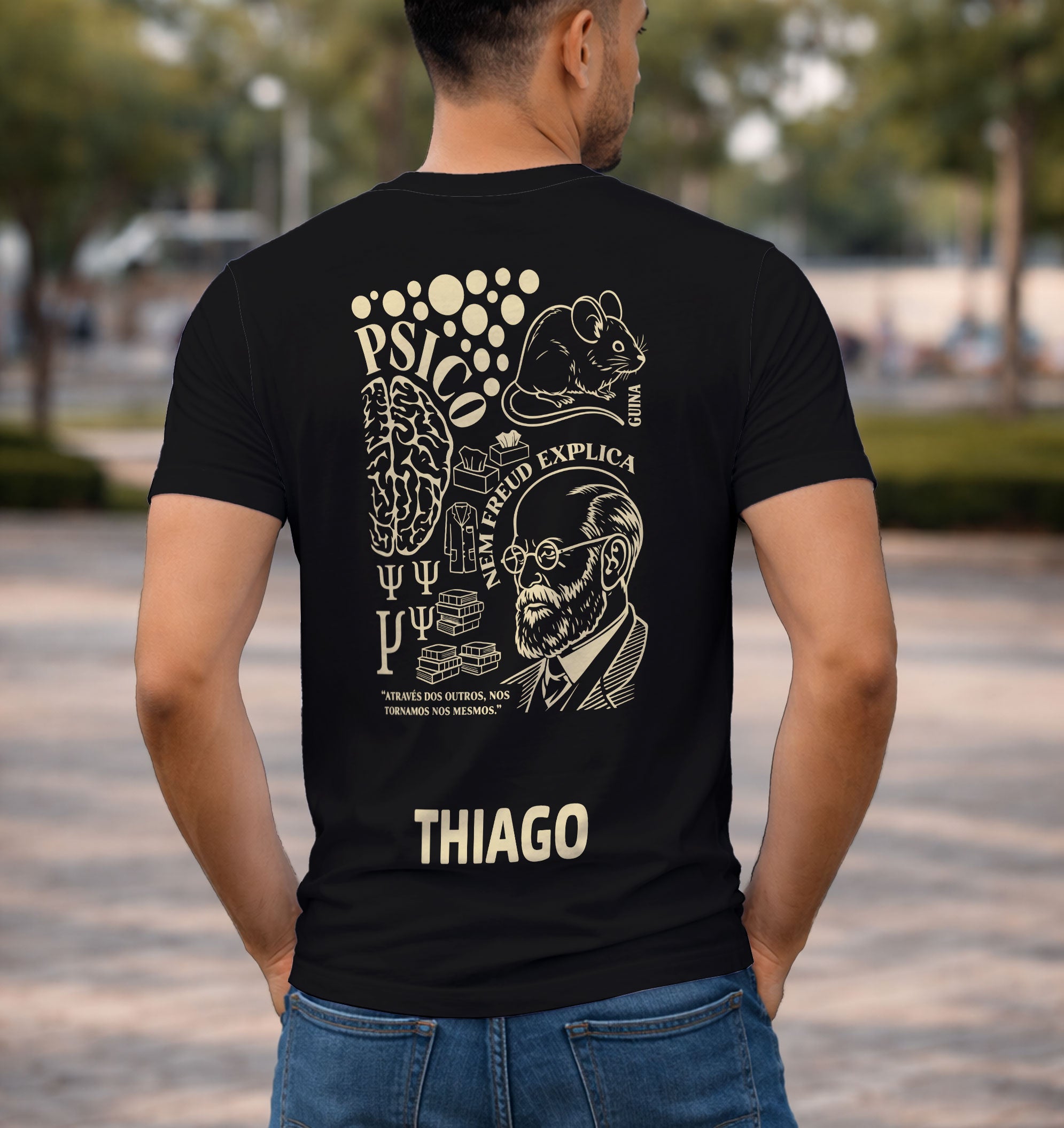 arte digital estampa camiseta formando psicologia 2026