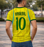 Arte Digital Camisa Seleção Brasileira Jesus 2026.2027 Amarela