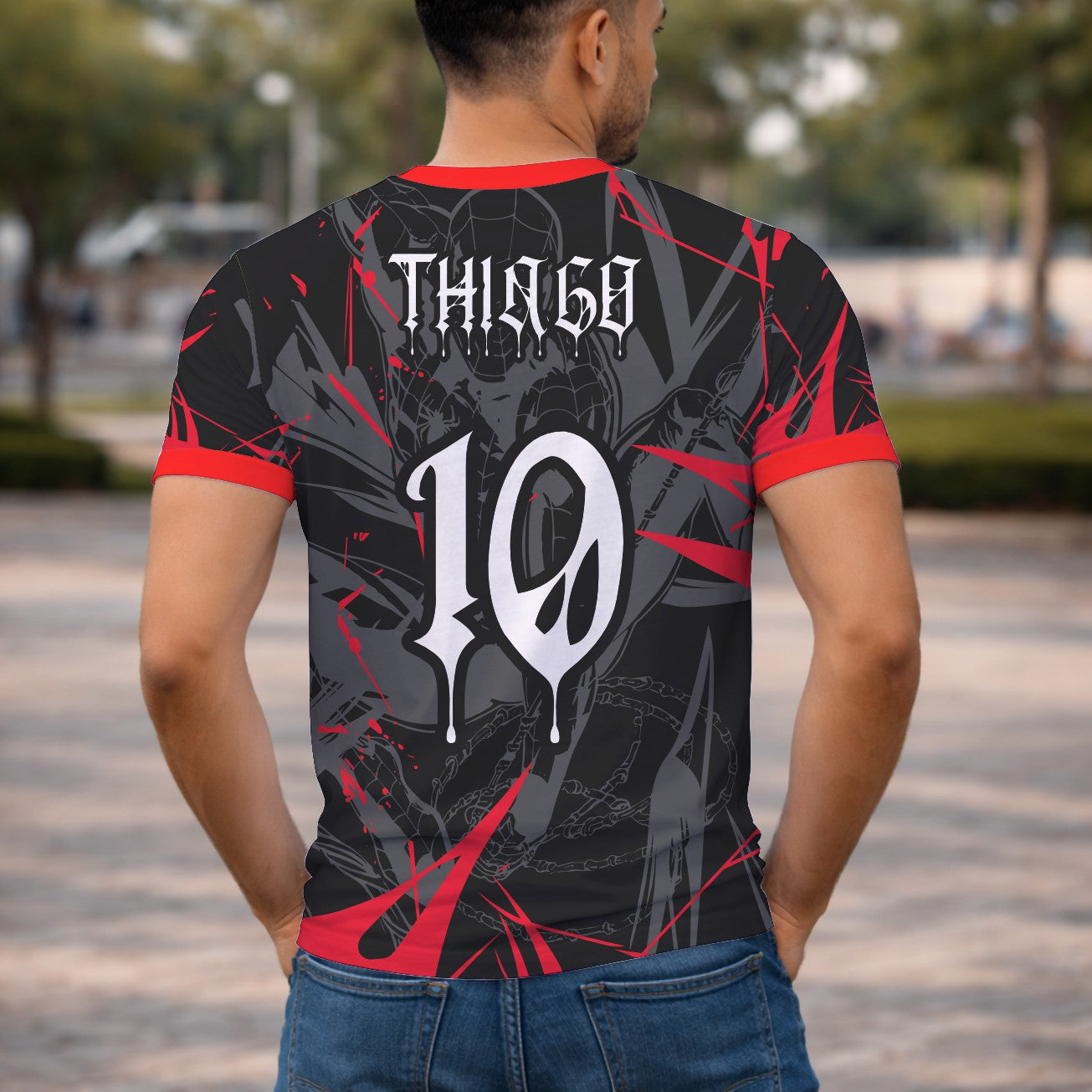 Arte Digital Camisa Interclasse Black Spider