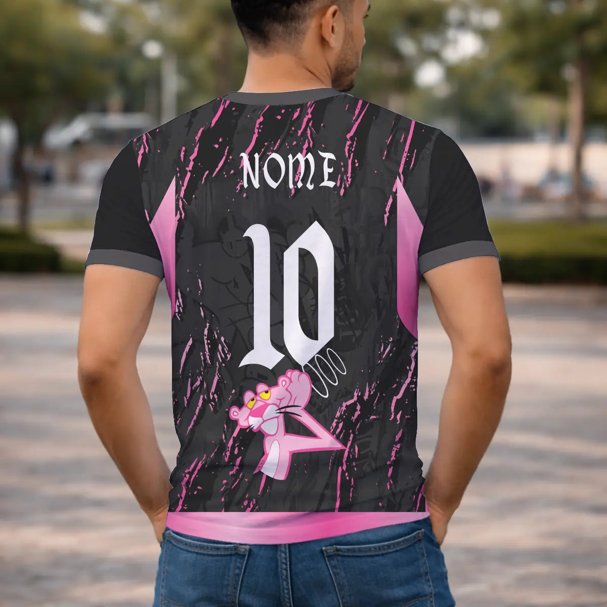 Arte Camisa Interclasse Pantera Cor de Rosa 4