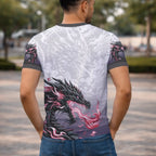 Arte Digital Vetor camisa interclasse nono ano terceirão dragão fogo