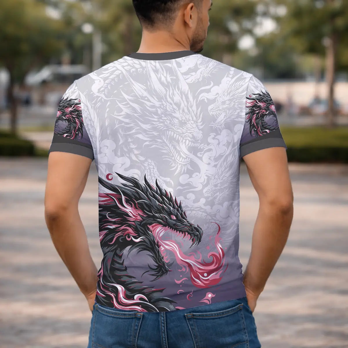 Arte Digital Vetor camisa interclasse nono ano terceirão dragão fogo