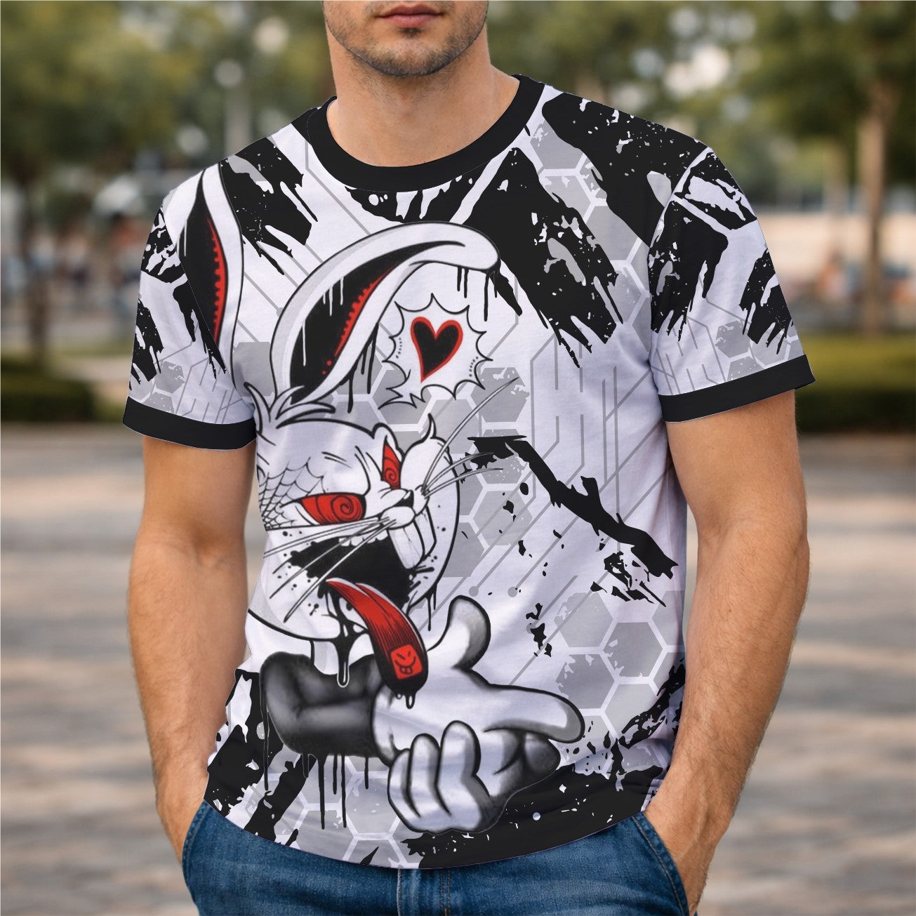 Arte Digital Camisa Interclasse Pernalonga Dark Grafite
