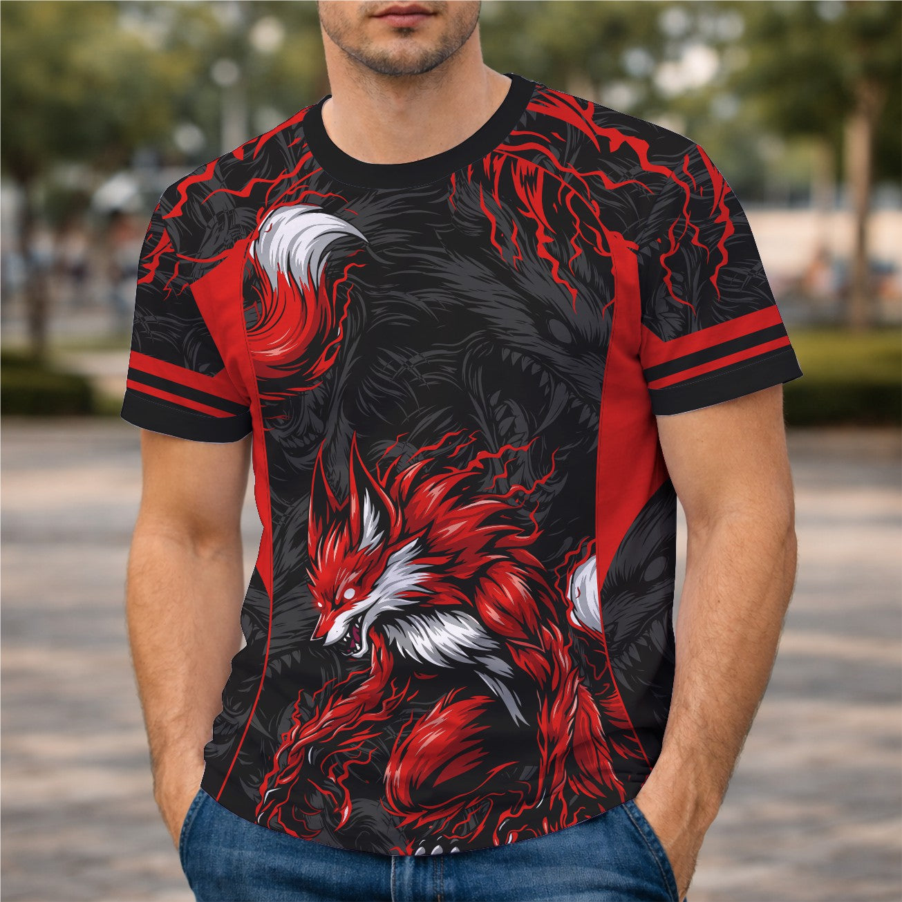Arte Digital Camisa Interclasse Lobo Red