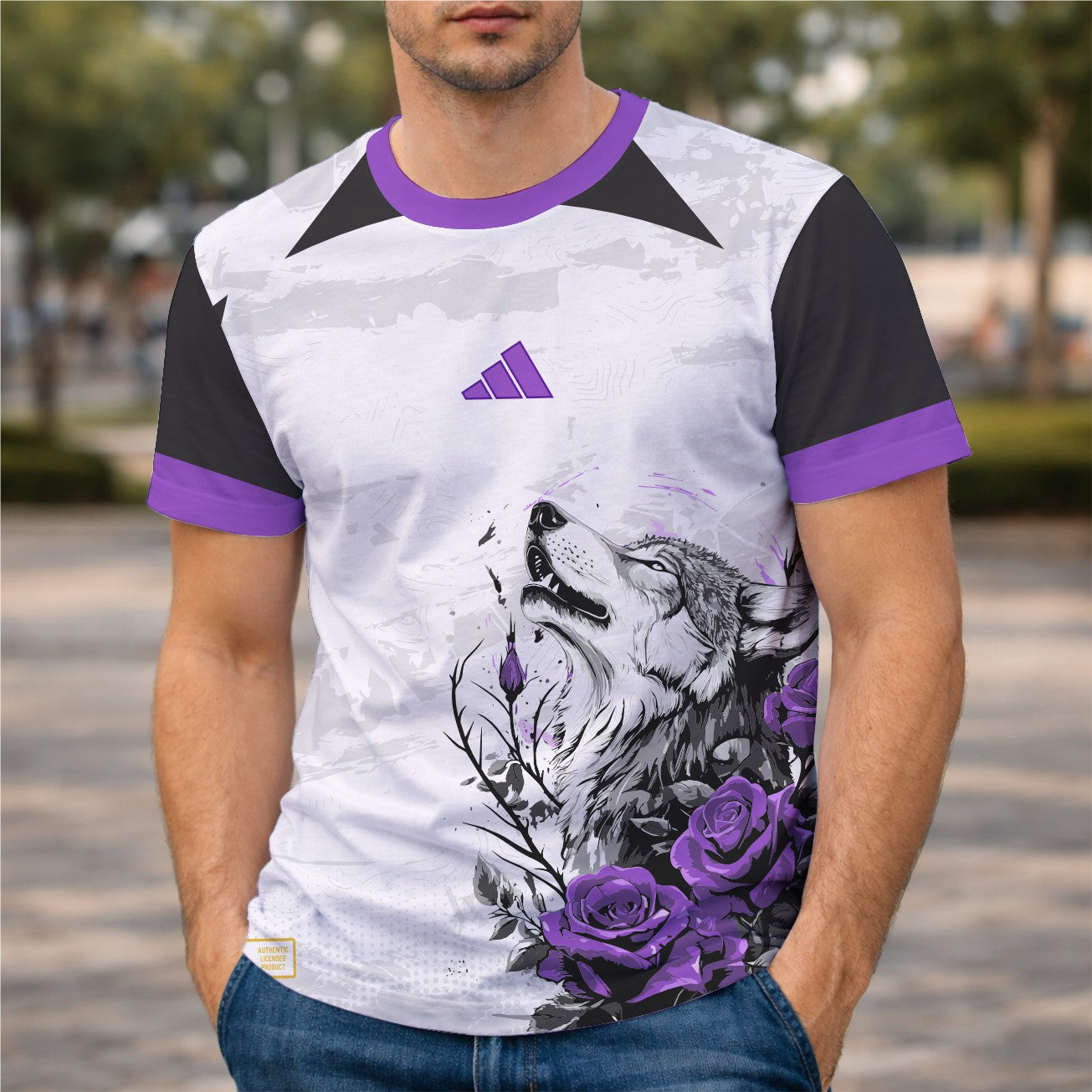 Arte Digital Camisa Interclasse Lobo Uivante