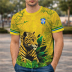 Arte Digital Camisa Seleção Brasileira Onça Copa 2026