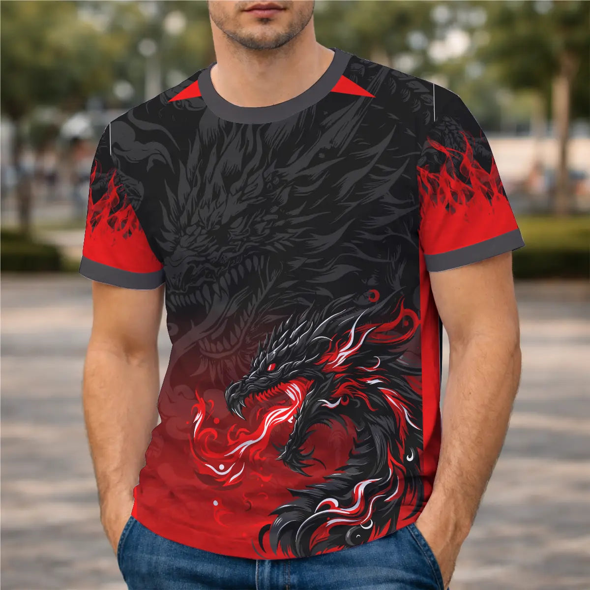 Arte Camisa Interclasse Dragão Vermelho
