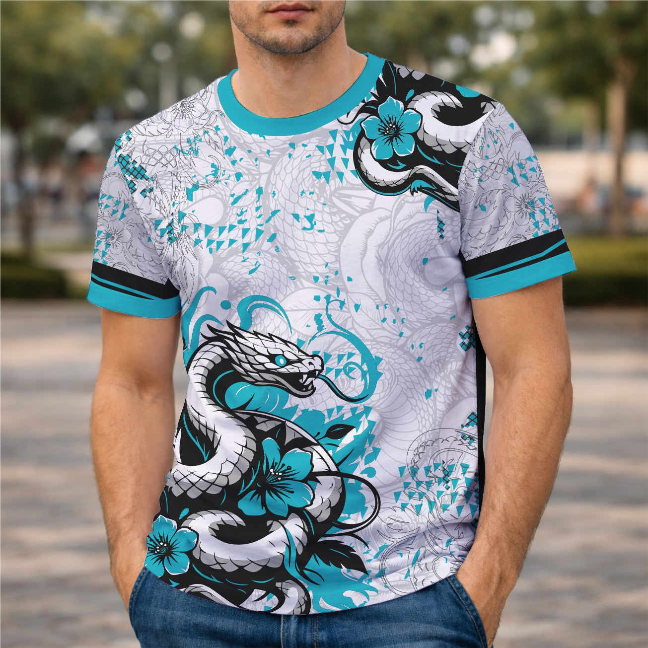 Arte Digital Camisa Cobra Azul 2.0 2026 - Interclasse