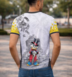 modelo usando camisa interclasse tio patinhas 2026 costas