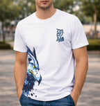 Modelo usando camiseta arte vetor aguia terceirão 2026 frente